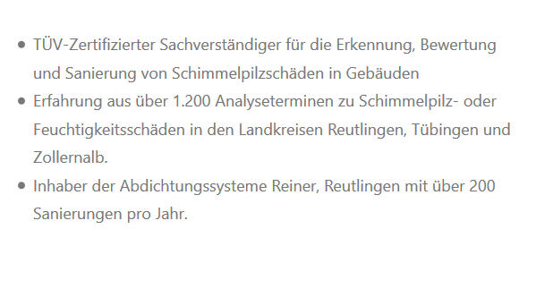 Bautrocknung aus  Schemmerhofen - Aufhofen, Aßmannshardt, Altheim, Ingerkingen, Grafenwald, Britschweiler und Alberweiler, Mittenweiler, Langenschemmern